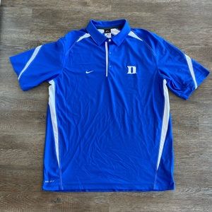 Nike Men’s Dri-fit Victory Golf Polo Size L Blue Devils Duke University